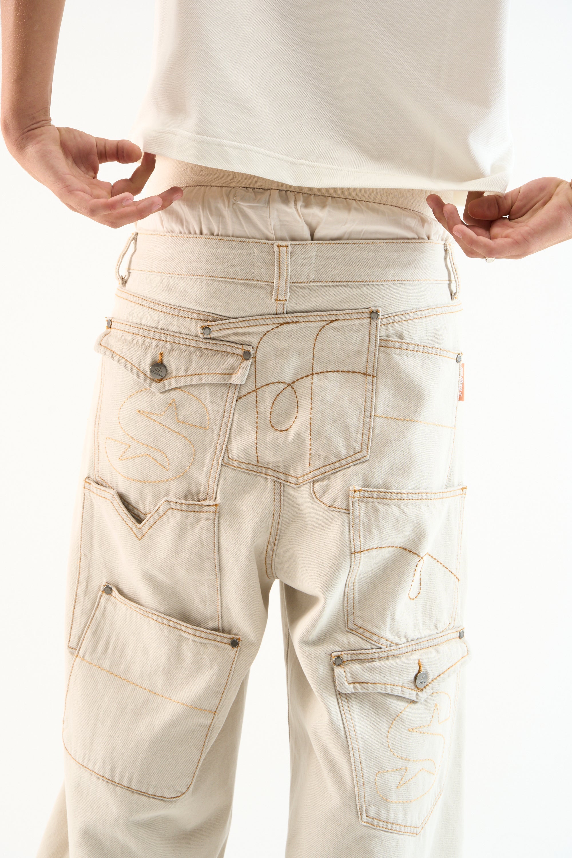 7Pocket Ecru Pants