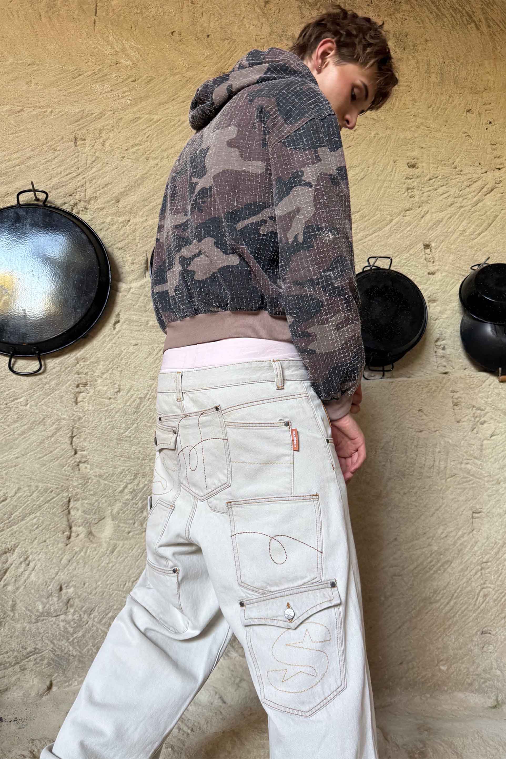 7Pocket Ecru Pants
